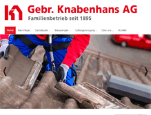 Tablet Screenshot of knabenhans-ag.ch